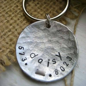 Handmade dog tag